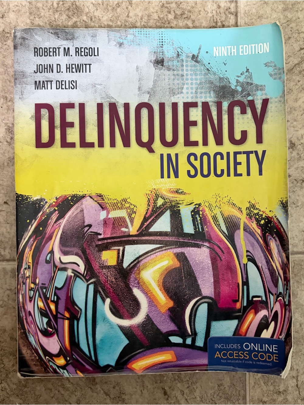 “Delinquency in Society” 9th Edition Textbook